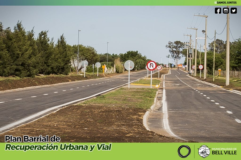 Están finalizando las obras del acceso a la ciudad por la Circunvalación Oeste.