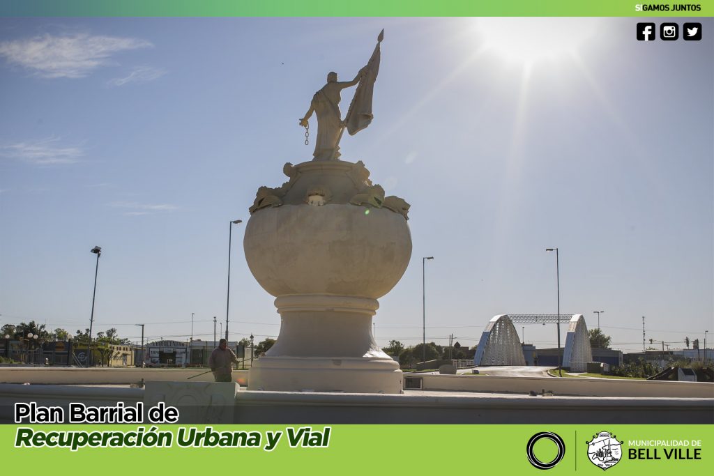 Se reacondicionó la fuente del Paseo de la Reconstrucción-Puente de la Historia.