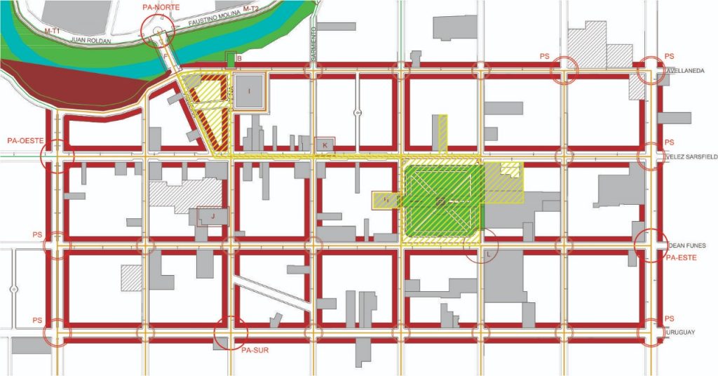 Relevamiento municipal sobre cumplimiento de normas urbanísticas en el centro de la ciudad.