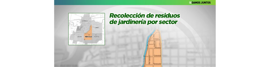 Días y horarios de recolección de restos de limpieza de jardines.