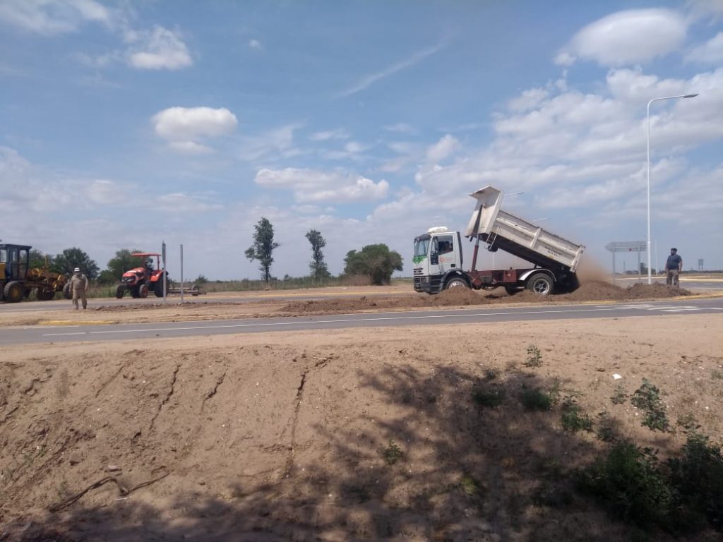 Se trabaja en el mejoramiento estético de las rotondas de Circunvalación y de calle Córdoba.