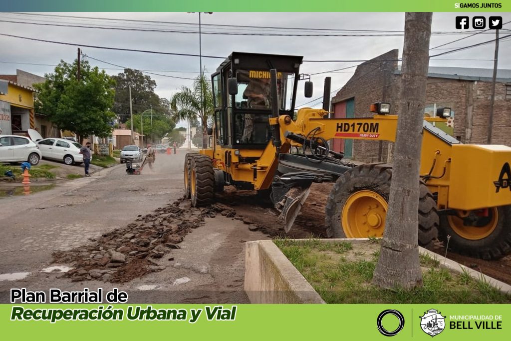 Comenzó la obra de la nueva bocacalle de Lamadrid y bulevar Eva Perón