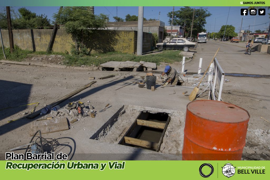 Mejoran el sistema de captación de agua del canal de bulevar Eva Perón