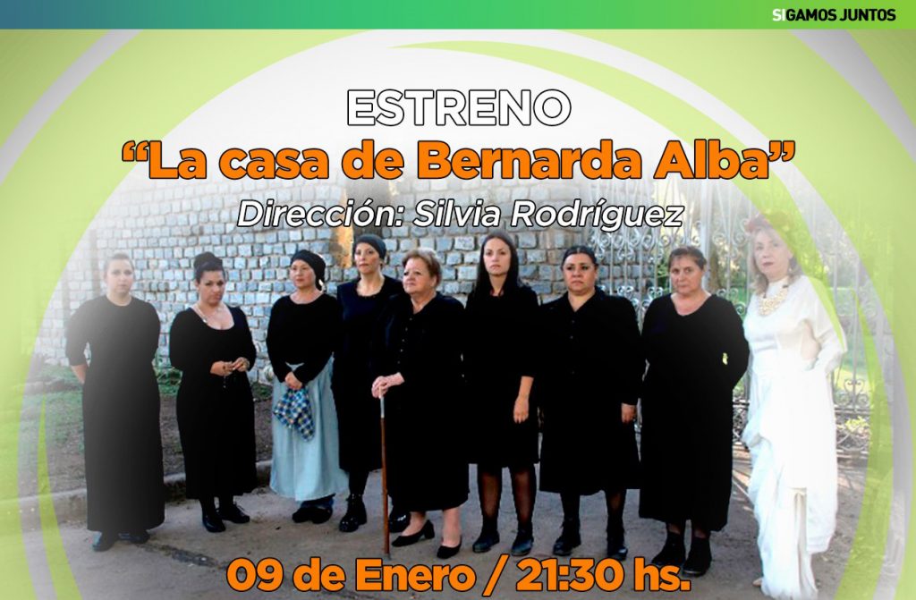 La obra teatral “La casa de Bernarda Alba” se presentará en el Parque Tau.