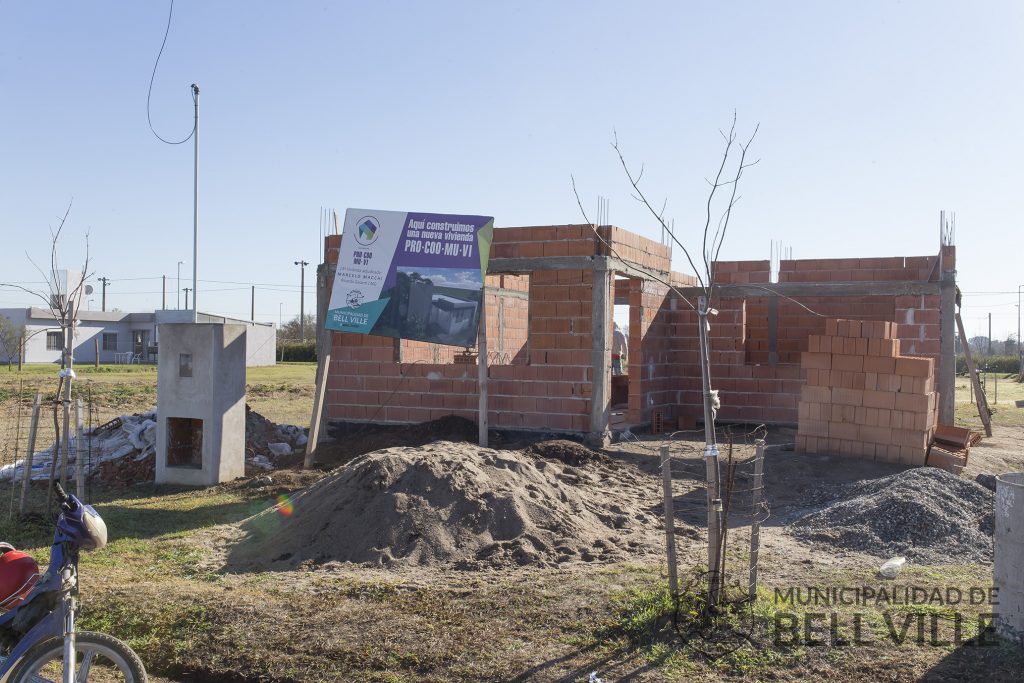 Con el Pro.Coo.Mu.Vi. se avanza en la construcción de cuatro viviendas más.