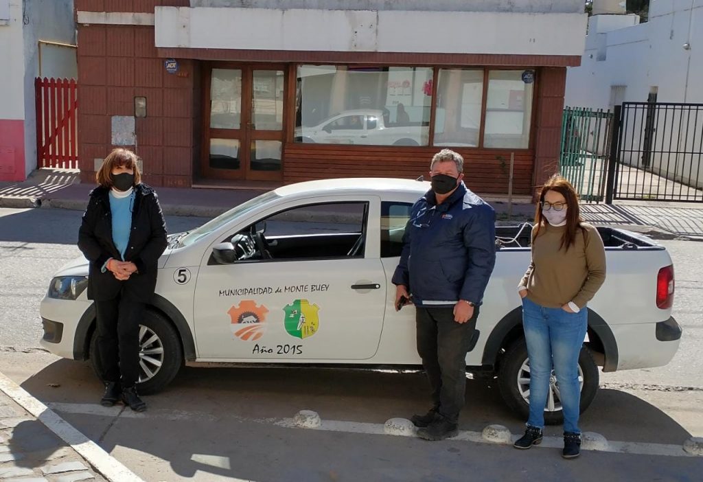 Agradecimiento a la Municipalidad de Monte Buey por la donación de tapitas plásticas.