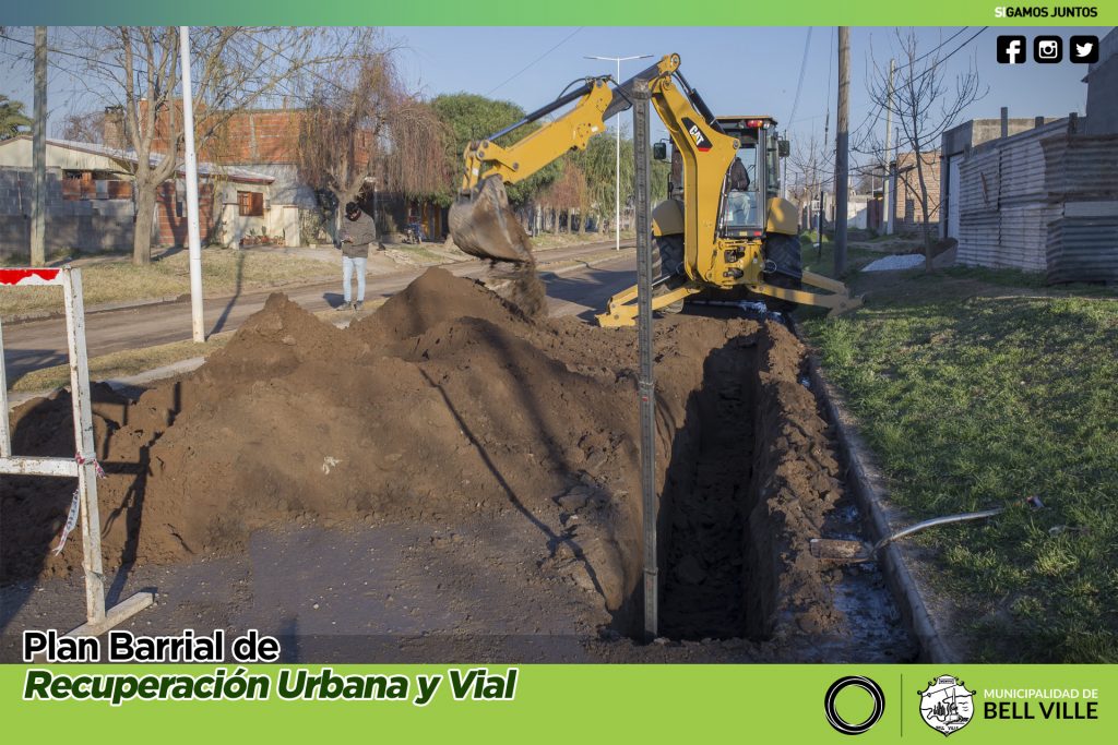 Importantes avances en la ampliación de la red cloacal en la ciudad.