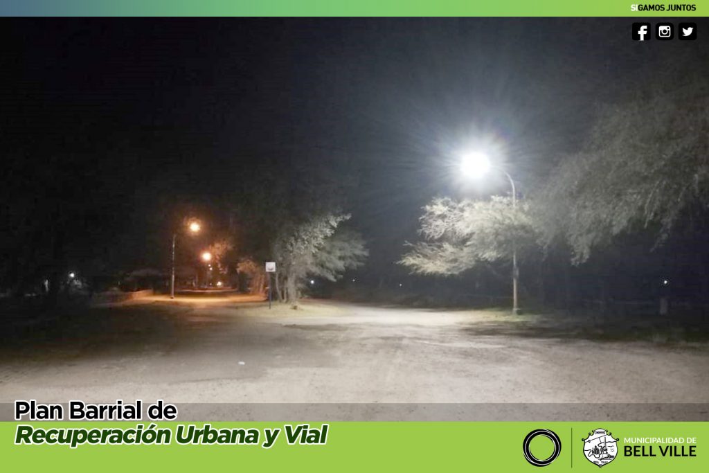 Se trabaja en el reemplazo por luces Led en el alumbrado de la avenida del Gaucho.