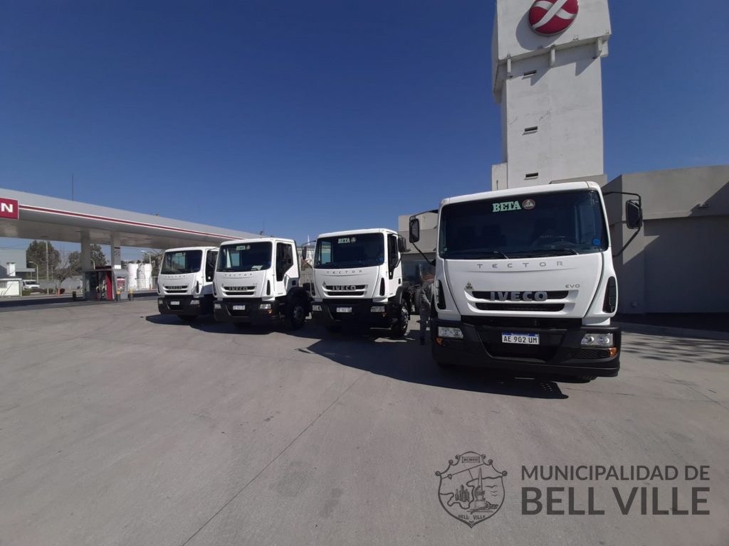 Ya están a disposición de la Municipalidad los cuatro camiones 0Km adquiridos con fondos propios.