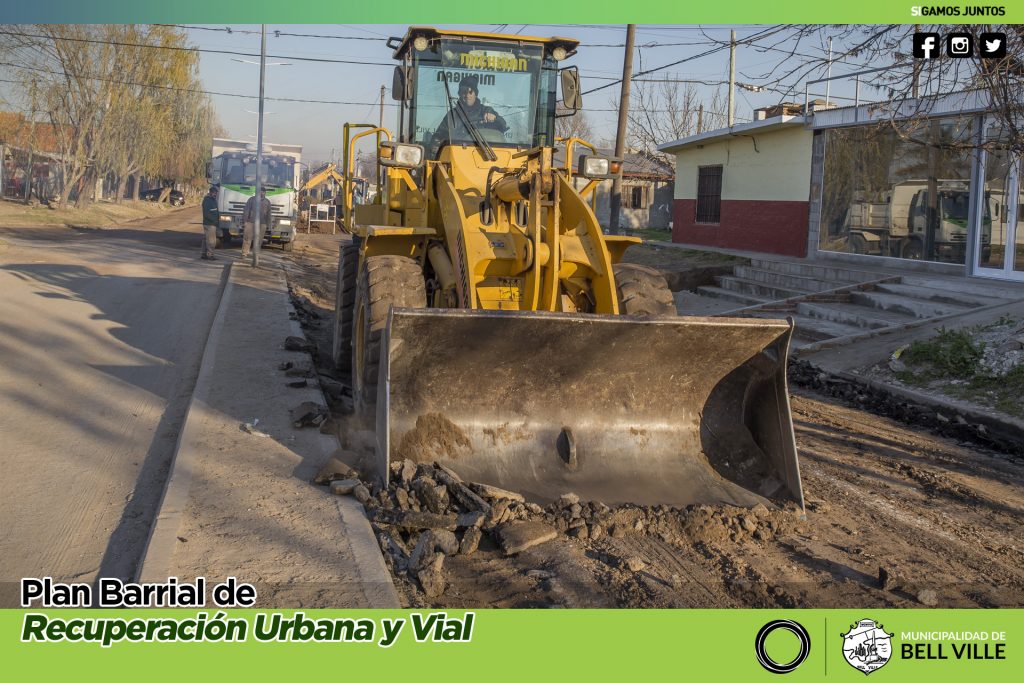 Por su gran deterioro se levantó un tramo del asfalto de Bv. Illia.