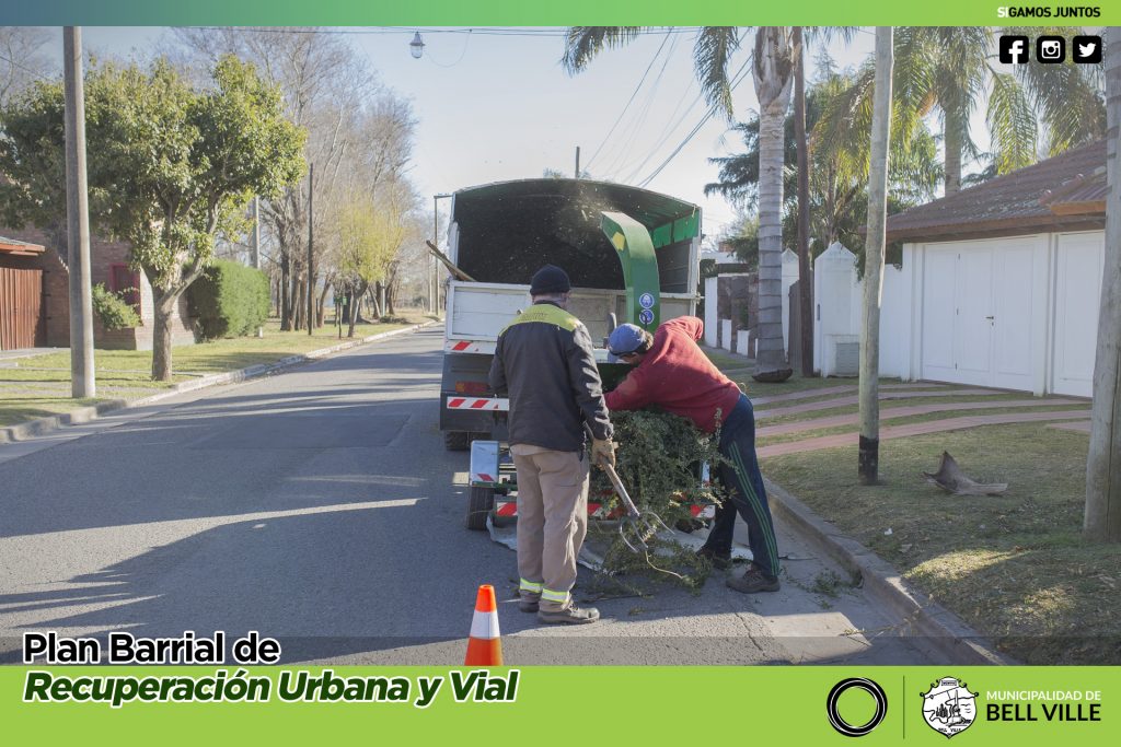 Al sacar restos de poda, se debe comunicar al Corralón Municipal.