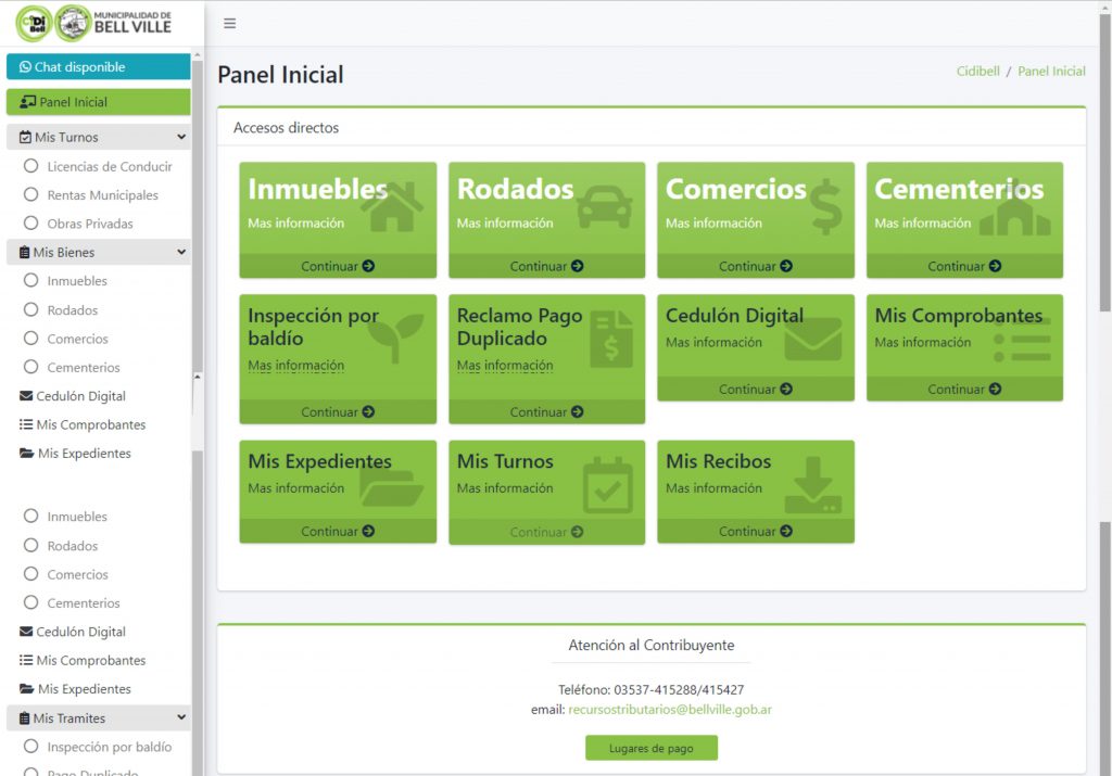 En la página web municipal, el CIDIBell ofrece mayor seguridad y practicidad.