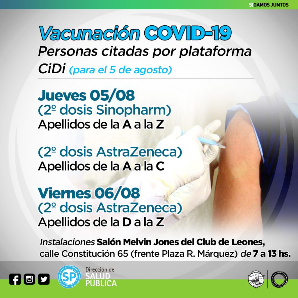 Llegaron más vacunas contra el Covid-19.