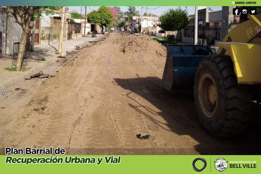 La calle Chaco comenzó a ser preparada para el pavimento con hormigón