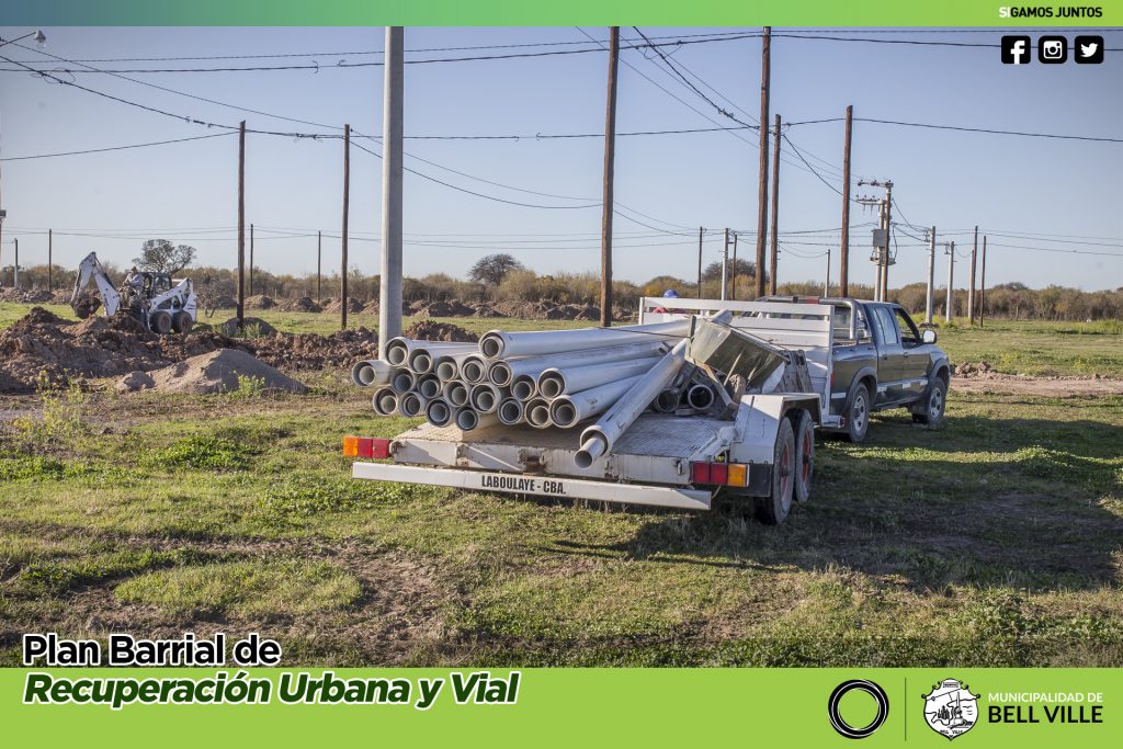 Prosigue la construcción de cloacas en barrio Los Espinillos