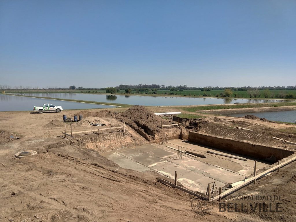 Se continúa con la construcción de la cámara de cloración en las lagunas sanitarias