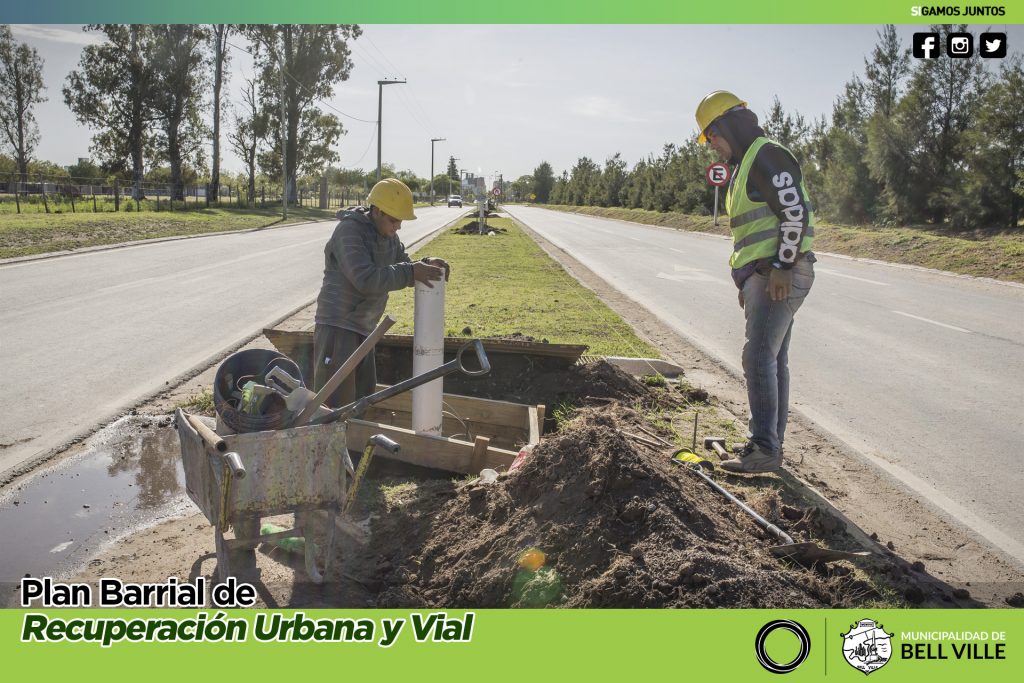 Se continúa con las obras previas a la iluminación del acceso Oeste por calle Córdoba
