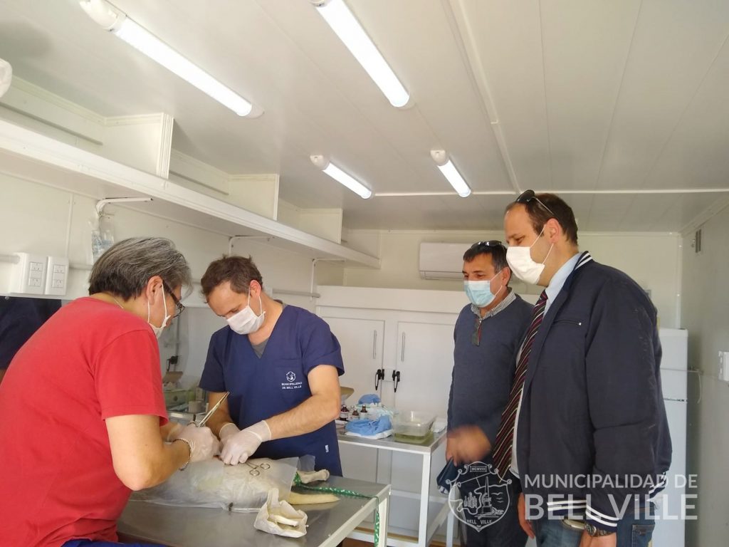 Positivo primer trabajo en el castrador móvil de animales.