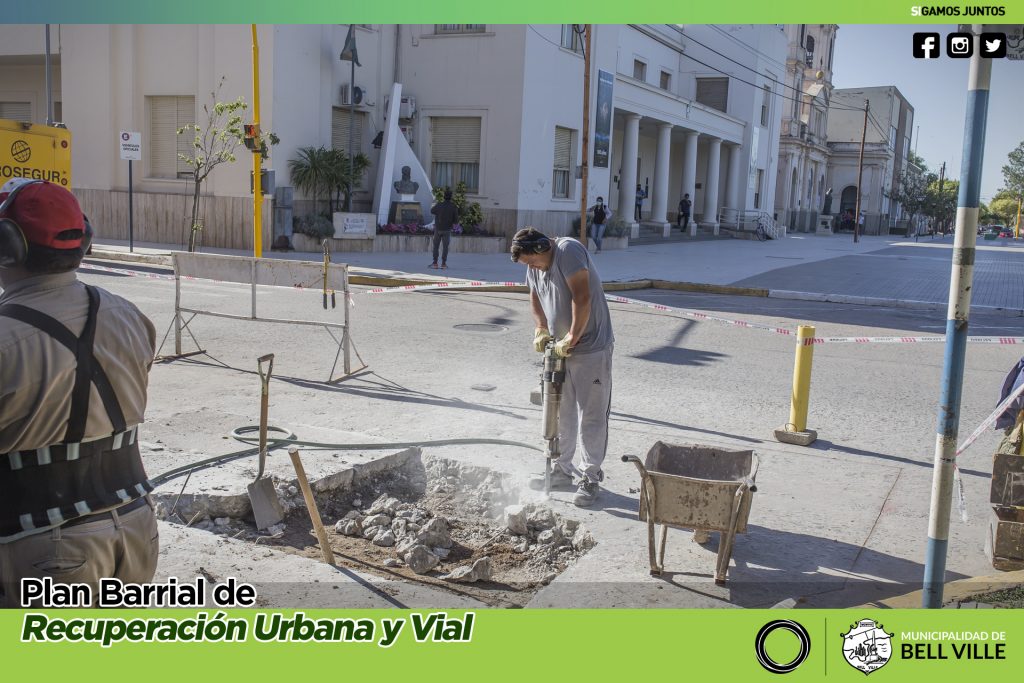 Por obras, se interrumpe el tránsito vehicular en la esquina de Córdoba y Ameghino