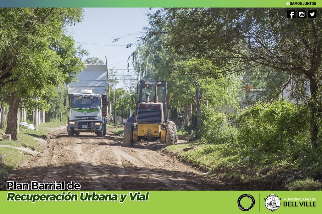 Prosigue el mejoramiento de calles de tierra