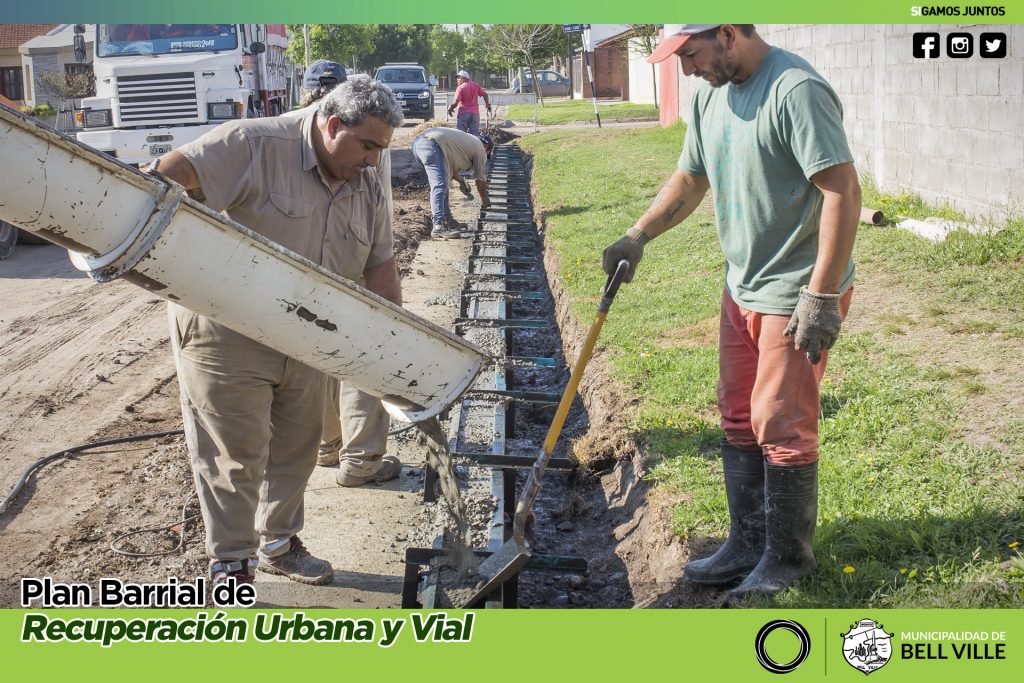 Se extiende la obra de cordón cuneta en calles Ortiz Herrera y República de Cuba