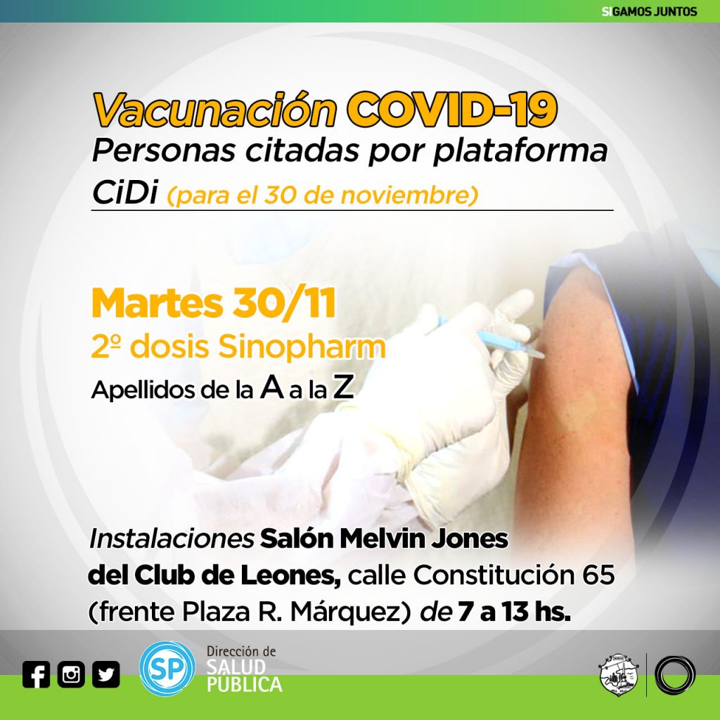 Cronograma desde el martes y hasta el viernes de la presente semana