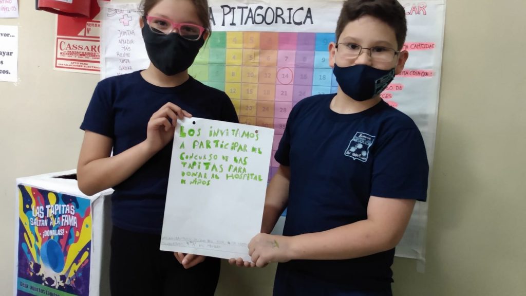 Gesto solidario de alumnos de la Escuela Provincia del Neuquén