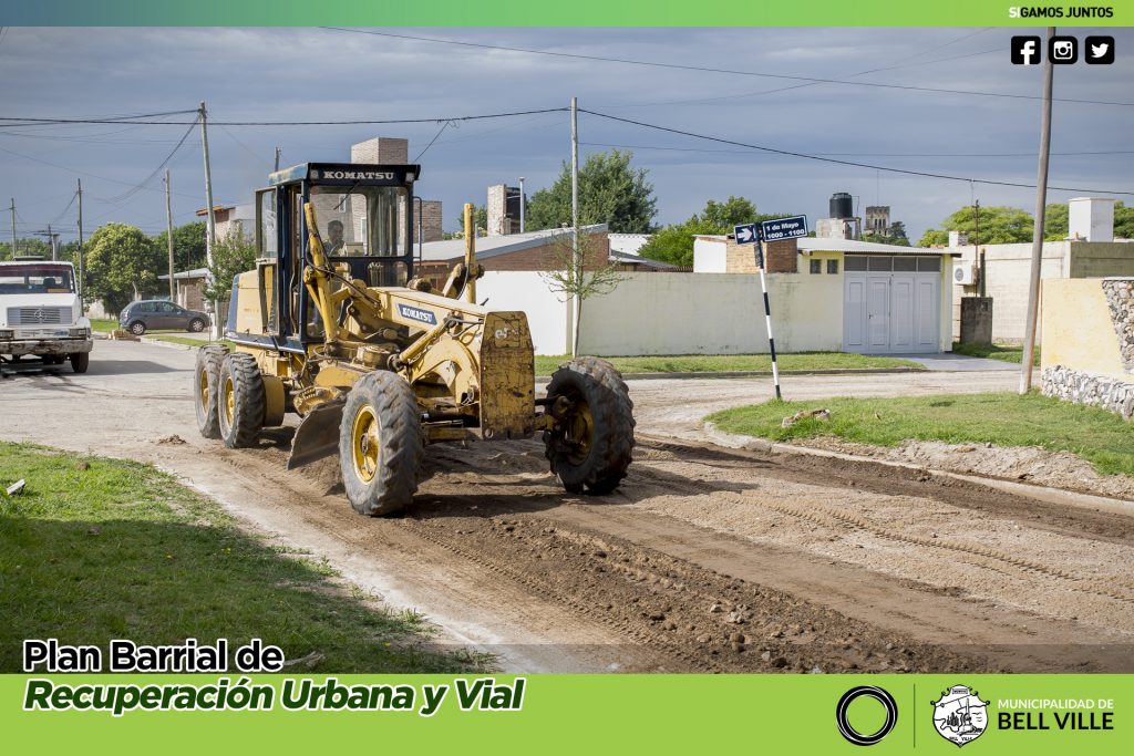 Tras el cordón cuneta llega ahora el mejoramiento general de las calles