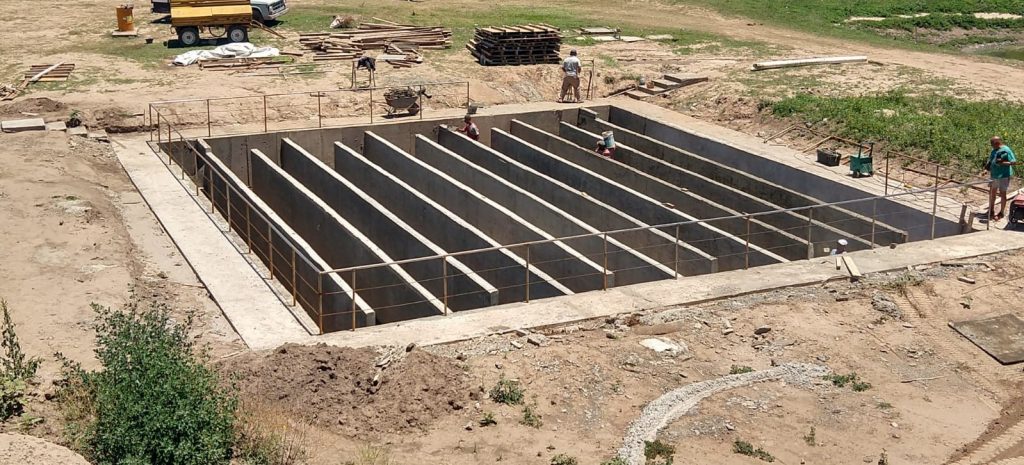 La obra de la Cámara de Cloración registra un gran avance de obras