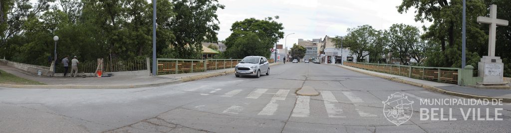 Completan con barandas la continuidad de puente Sarmiento