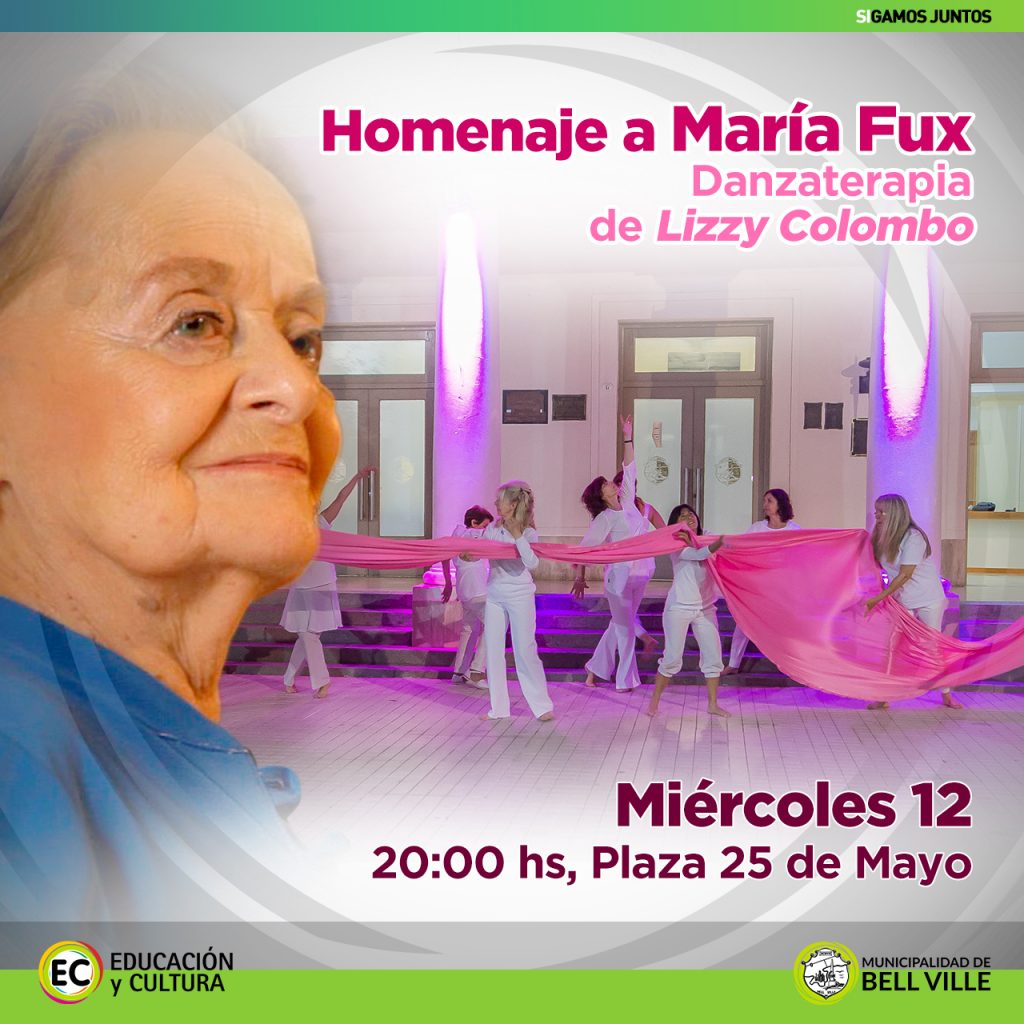 Intervenciones de danzaterapia en la plaza 25 de Mayo