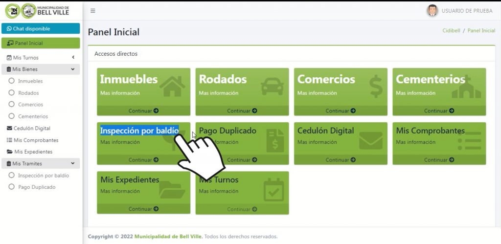 Se recuerda que rigen importantes descuentos para terrenos baldíos que estén limpios