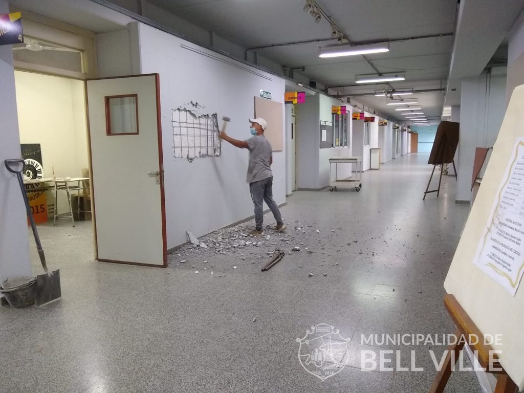 En enero se trabaja sobre distintas obras de mantenimiento edilicio en escuelas