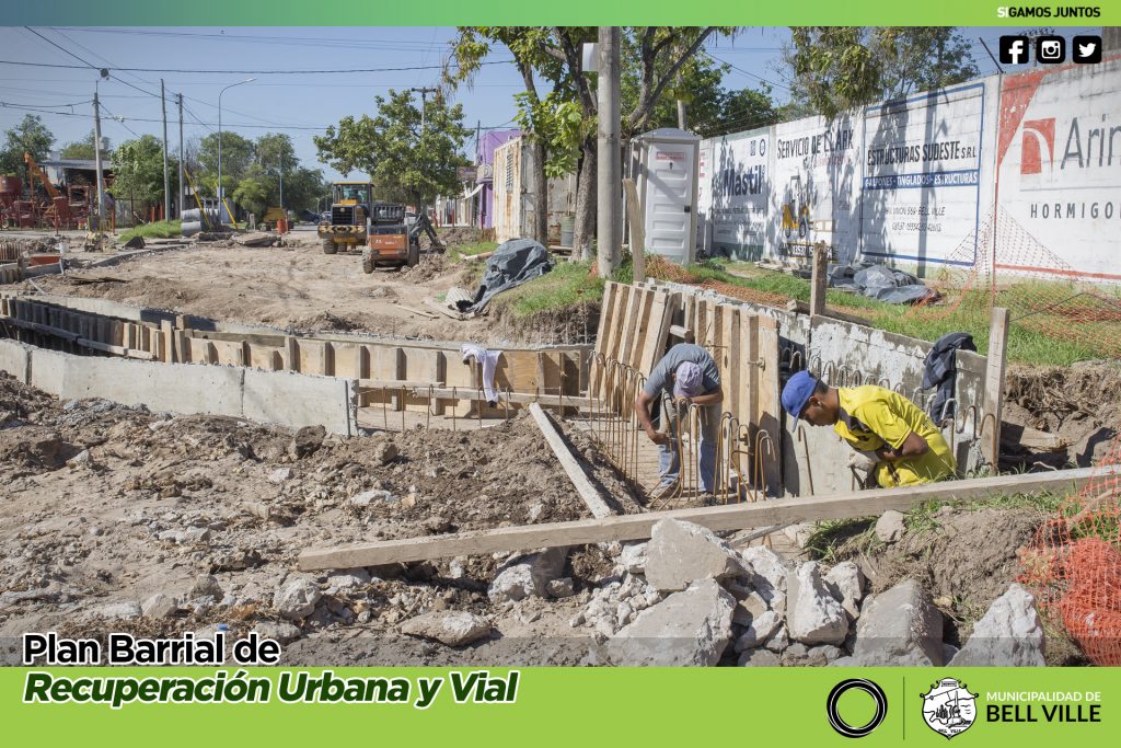 Toman forma los nuevos desagües en la unión de los bulevares Alcorta, Illia y Maipú