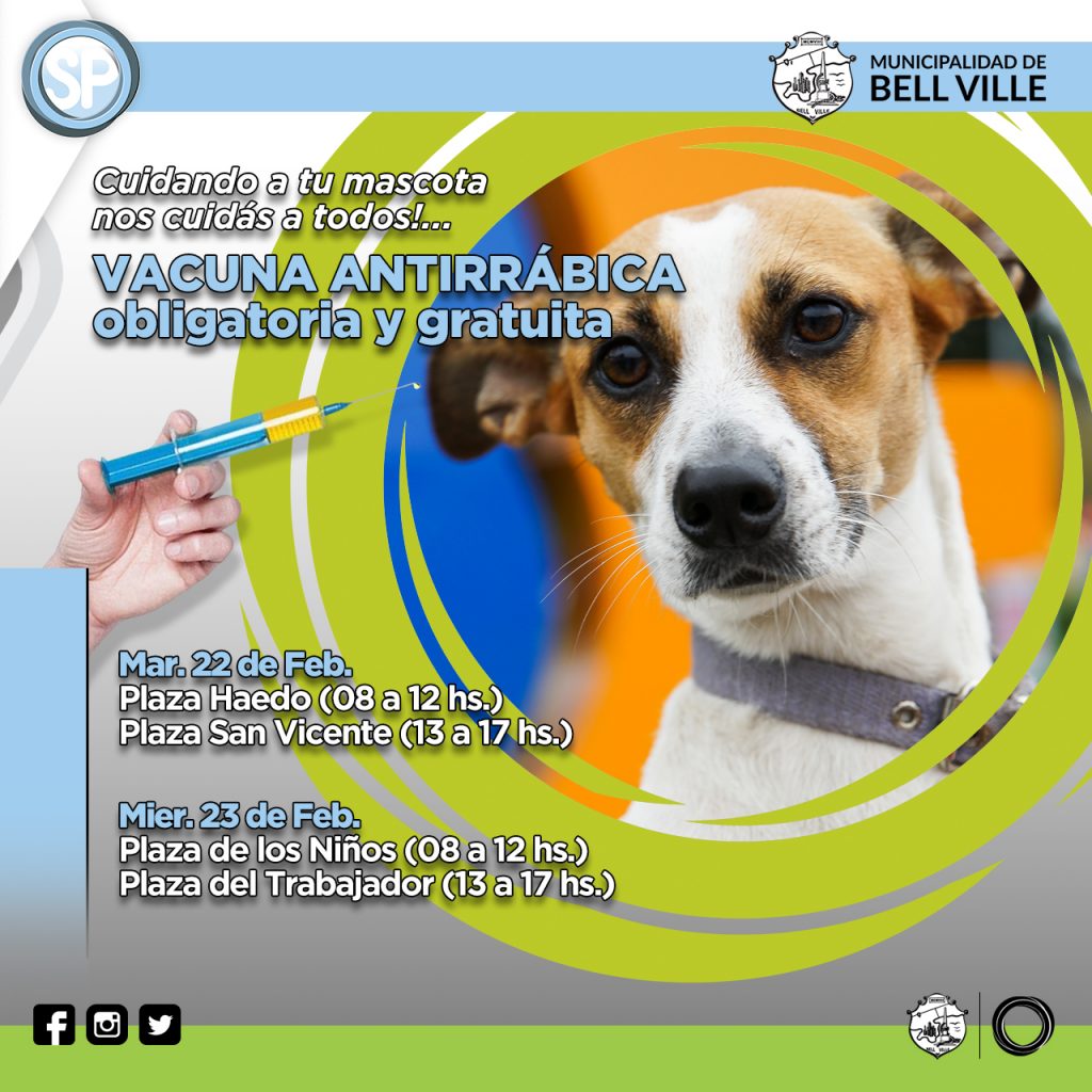 La semana próxima se cumplirá el operativo de vacunación antirrábica