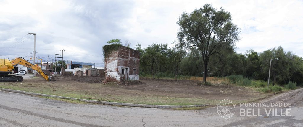 Culminó la limpieza de un baldío, propiedad de un particular
