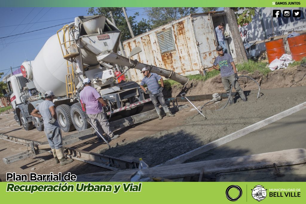 Avances en la obra de desagües y rotonda en bulevares Alcorta, Illia y Maipú