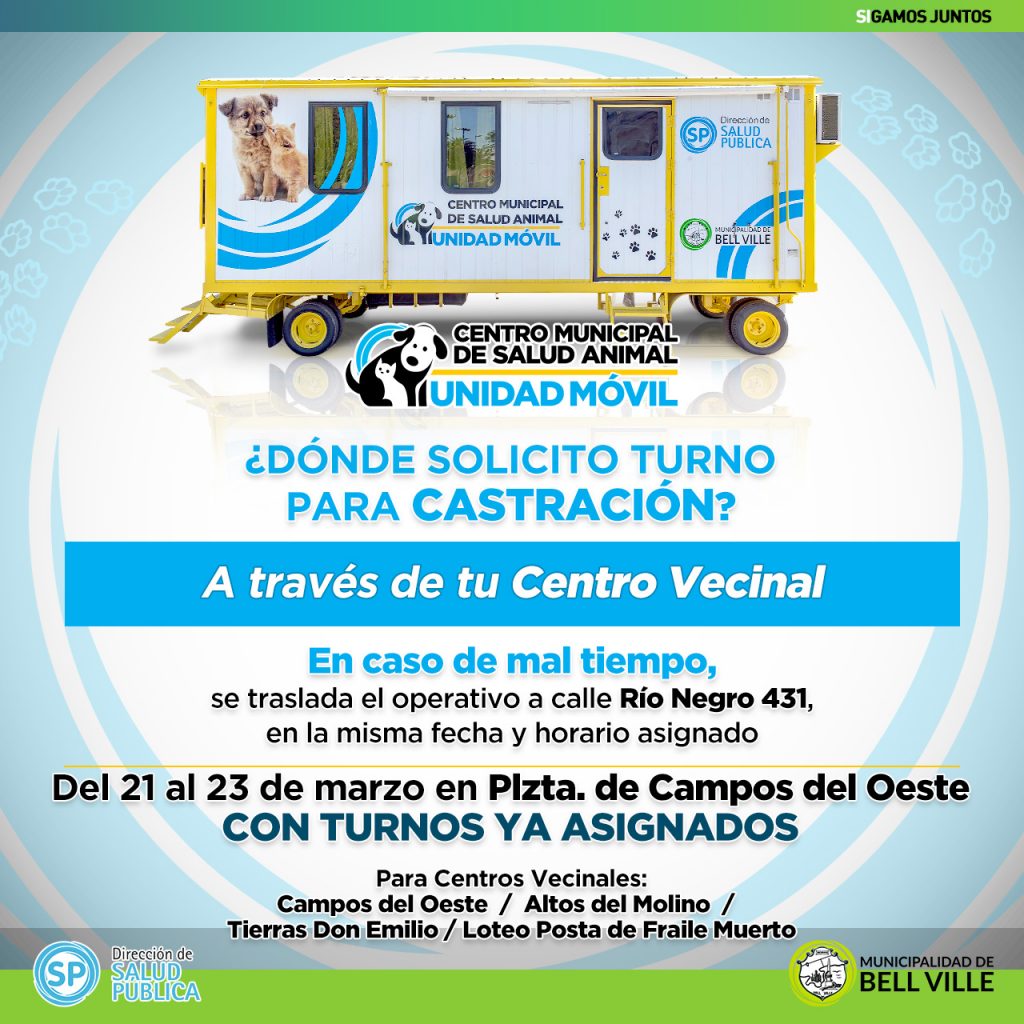El Castrador Móvil estará en Campos del Oeste