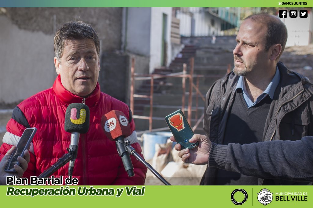 El intendente recorrió diversas obras públicas