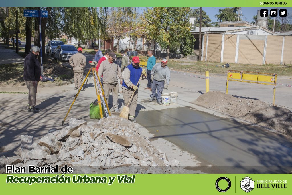 El intendente supervisó la obra del nuevo vado de calles Mendoza e Yrigoyen