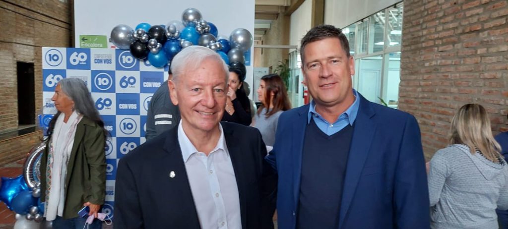 El intendente participó de los festejos del 60 aniversario de Canal 10 de Córdoba