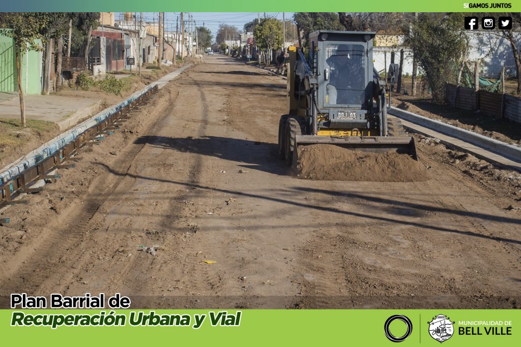 Concluyó el cordón cuneta y en calle Deán Funes y ya empezó en Corrientes