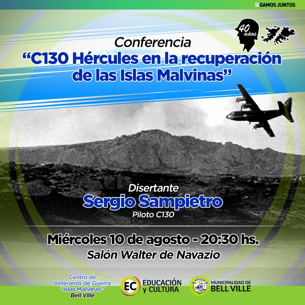 Conferencia sobre las hazañas heroicas de aviones Hércules C-130 en Malvinas