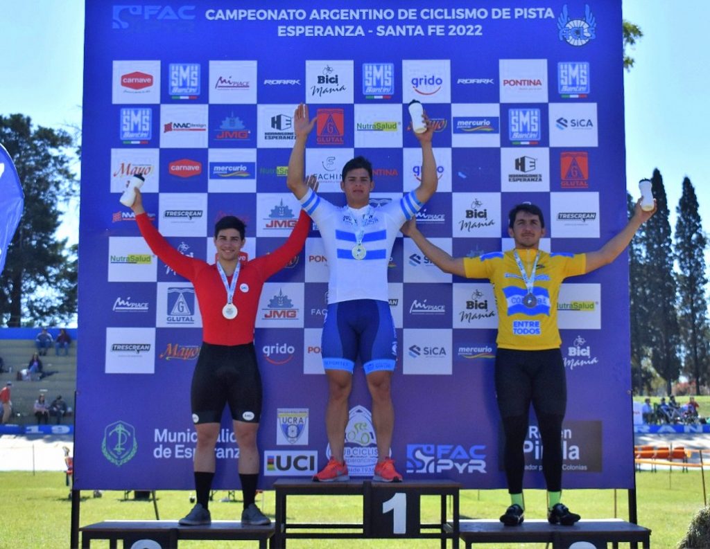 Podios bellvillenses en el argentino de ciclismo en pista