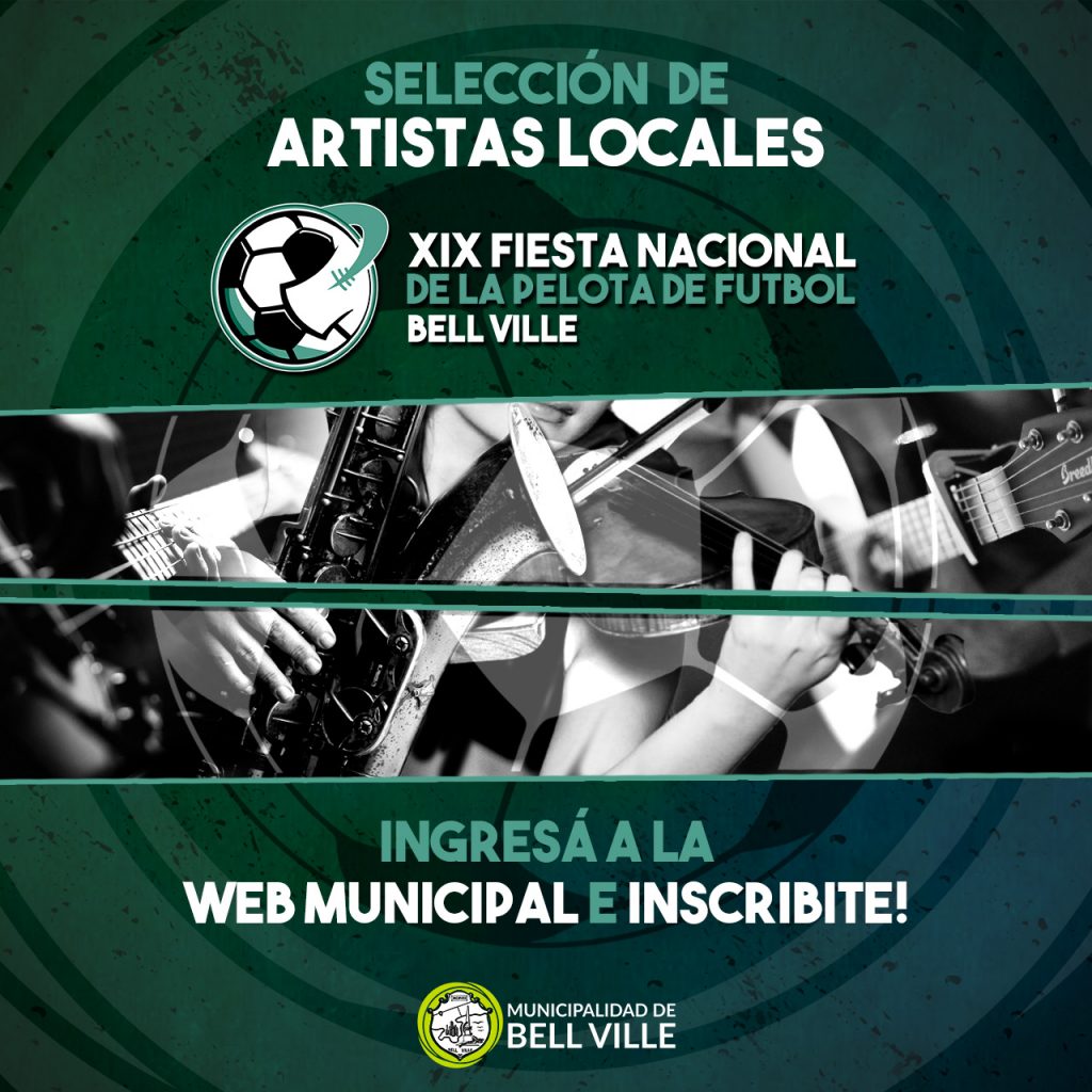 Artistas locales pueden inscribirse para la Fiesta de la Pelota de Fútbol