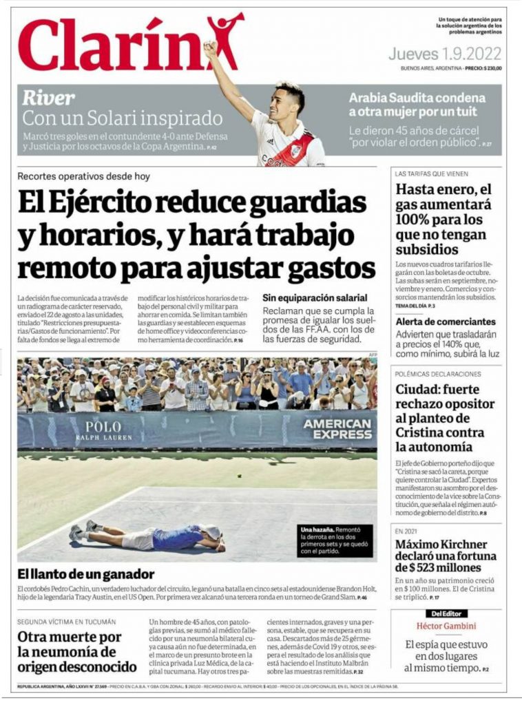 Pedro Cachín escribe otra página de oro del deporte bellvillense