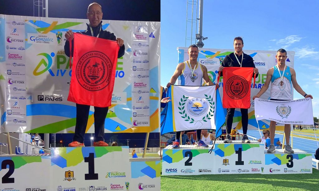 Britos y Bensi alcanzaron dos medallas de oro en el torneo Nac. de atletismo de San Luis
