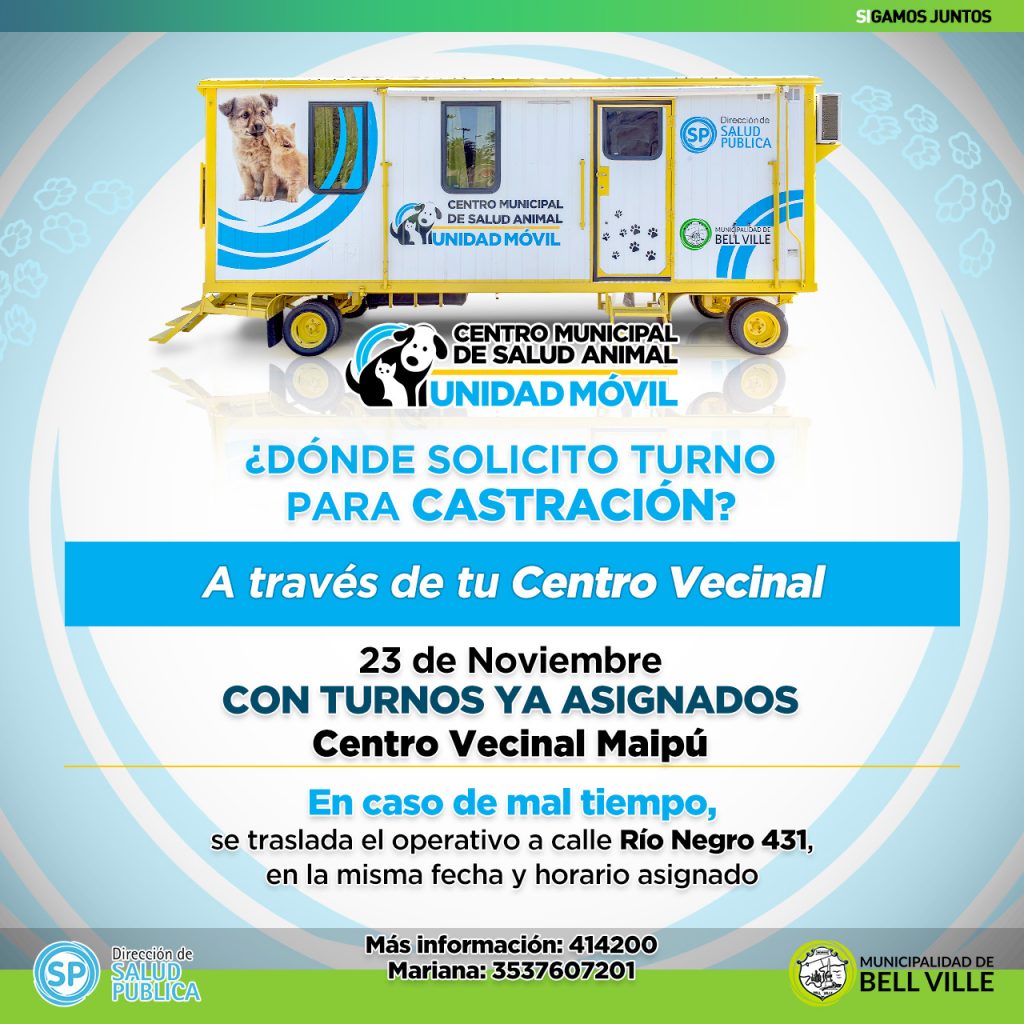 El castrador móvil de animales se instalará mañana en plaza Rubén Márquez