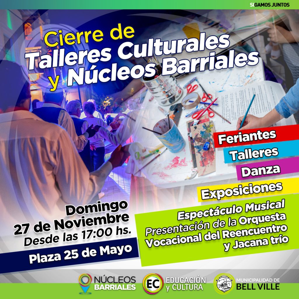 El domingo cierran la actividad anual los talleres culturales y deportivos barriales municipales