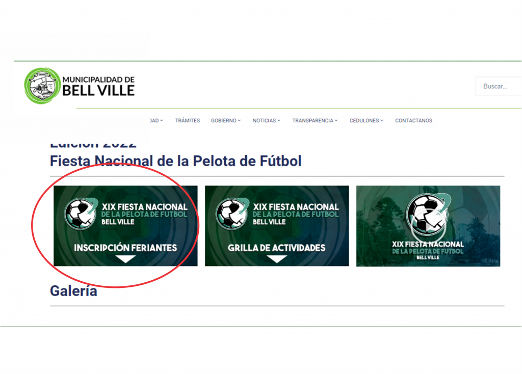 Por la Fiesta de la Pelota de Fútbol está habilitado un link para feriantes